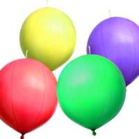 Luftballon Punchballon 50er farblich sortiert, Geburtstag Party Feier Hochzeit