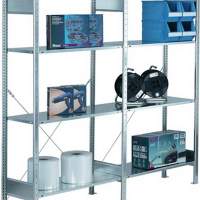 plug-in shelf basic galv. 2000x1000x300mm 2frames/4shelves bay load 1200kg