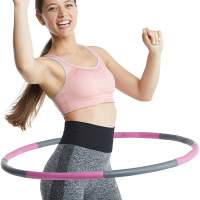 Hochwertiger Klington Hula Hoop Reifen 1,2kg, Ø 1m , inkl. Tasche & Maßband pink