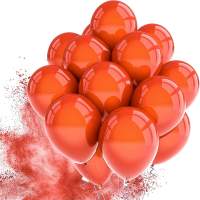50x Luftballons rot Ø 35 cm - Helium geeignet - Kein Plastik -100 % Bio & recyclebar - Deko Dekoration