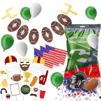 XXL Super Bowl American Football NFL Dekoration Deko Set über 100 Teile, Luftballons, Girlande, Konfetti UVM.