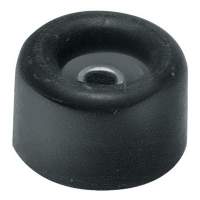 Türpuffer D: 30mm Höhe 34mm schwarz aus Gummi mit Metallöse, 50 Stück