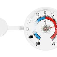 TFA-DOSTMANN Fenster-Thermometer zum Kleben Ø7,3cm 10er pack