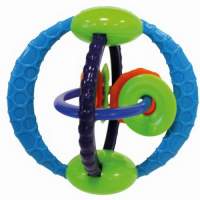 Oball teether with rings, 1 piece