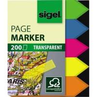 Sigel adhesive marker HN613 45x60mm arrow assorted colors 5 pcs./pack.