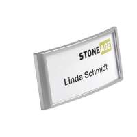 DURABLE name tag CLASSIC 854223 34x75mm magnet silver 10 pieces/pack.