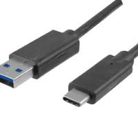 DINIC MAG USB 3.1 Typ-C Anschlusskabel, 1m schwarz 6er pack