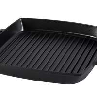 STAUB grill pan with 2 handles cast iron 33x33cm black