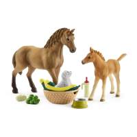 Schleich Horse Club set baby animal care and horses Quarter Horse