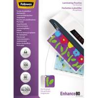 Fellowes laminating film Enhance 80 5452502 DIN A4 glossy 100 pcs./pack.