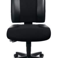 Bürodrehstuhl schwarz/schwarz Sitz-H.420-540mm ohne Armlehnen