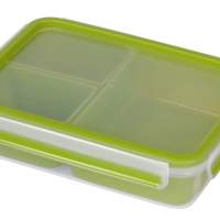 EMSA Clip&Go Lunch-Box rechteckig mit Einteilung, 1,2l