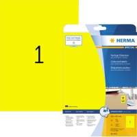 HERMA label SPECIAL 4421 210x297mm yellow 20 pieces/pack.