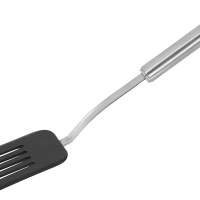 Nylon spatula with stainless steel handle