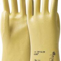 Handschuhe Gobi 109 Gr.10 Nitril Baumwolltrikot KCL gelb, 10 Paar