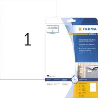 HERMA label PREMIUM 5065 210x297mm white 25 pieces/pack.