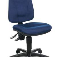 Office swivel chair royal blue backrest H.520mm seat W450xD440mm without armrests