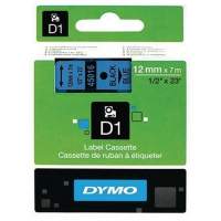 DYMO Schriftbandkassette D1 S0720560 12mmx7m schwarz auf blau