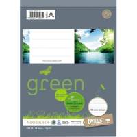 Ursus® Schreibblock Green DIN A5 liniert 48 Blatt