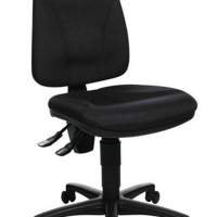 Office swivel chair black backrest H.520mm seat W450xD440mm without armrests