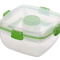 SISTEMA salad box to go 1.1 liter + assorted cutlery, 4 pieces