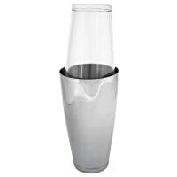 APS Boston cocktail shaker stainless steel + glass 0.7l