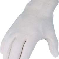 Handschuhe Trikot naturweiß Gr. 8, 12 Paar