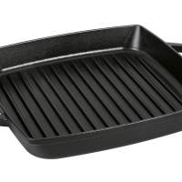 STAUB grill pan with 2 handles cast iron 28x28cm black