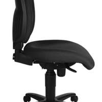 Office swivel chair with synchronous technology black 450-550mm without armrests