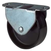 Kastenrolle Durchmesser 45mm Bauhöhe 49mm Kunststoffrad schwarz für weiche Böden