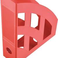 Magazine file A4-C4 H315xW75xD243 mm, red plastic, 4 pieces