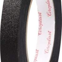 Gewebeklebeband Corotex 800, 0,28 mm x15 mm x 25 m, schwarz, 20 Rollen