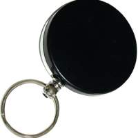 Schlüsselflip mit Nylonseil, 650 mm, schwarz