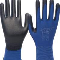 Handschuhe Nitras Skin Gr.XL blau/schwarz, EN 388, Kat.II, 12 Paar