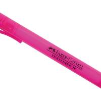 FABER CASTELL Textliner 38 highlighter with clip pink pack of 10