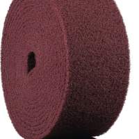 KLINGSPOR abrasive fleece roll NRO 400, length 10m, width 115mm, medium, reddish brown