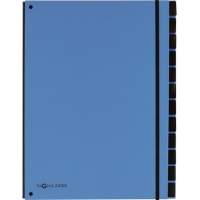 PAGNA desk file 34x26.5x2cm 12 compartments light blue