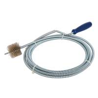 Silverline drain cleaning spiral with brush 3m