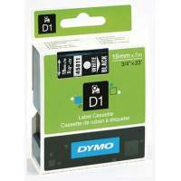 DYMO Schriftbandkassette D1 S0720910 19mmx7m weiss auf schwarz