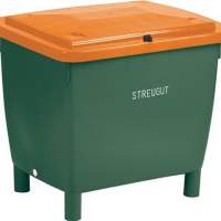 Grit container 210l 1000x700x500mm without removal chute Ku. green/orange
