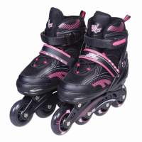New Sports inline skates pink, ABEC 7, adjustable size 31 - 34