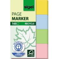 Sigel Haftmarker Recycle HN604 20x50mm farbig sortiert 4 St./Pack.