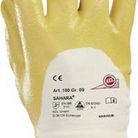 Handschuhe Sahara 100 Gr.10 gelb Nitril L.250mm KCL mit Strickbund, 10 Paar