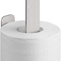 WEISSENSTEIN WC-Ersatzrollenhalter - Toilettenpapierhalter Edelstahl ohne Bohren - wie neu