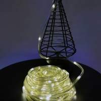 5 Meter LED Lichterkette Lichterschlauch Weihnachtsbeleuchtung Warmweiss 3 Programme Weihnachten Garten Party Hochzeit Innen/Aus