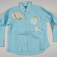 La Martina Kinder Hemd Button Down Electric Blau LM-G12 Kinder Hemden 1-269