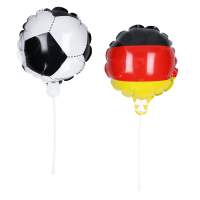 Luftballon, selbstaufblasend "Soccer" Deutschland, klein, Deutschland-Farben