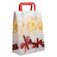 GERNET - Weihnachtstasche "STANDARD GESCHENKE" Papier-Tragetasche, Wiederverwendbar, Verpackung, Geschenke