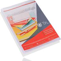 10x Buchumschlag Schutzhülle Einband DIN A4 - transparent klar - für Bücher, Hefte, Schulbücher & Buchhülle & Buchschoner