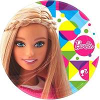 Amscan 8 Pappteller Barbie Motiv Party, 23cm